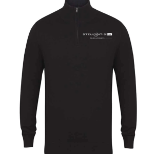 Henbury Zip Neck Sweater
